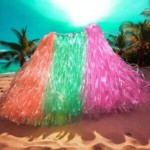 Pollera hawaiana fluor multicolor