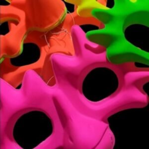 Antifaz plastico pájaro