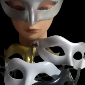 Antifaz satinado liso.